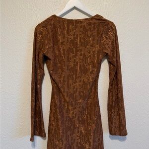 ASOS Textured Long Sleeve Dress